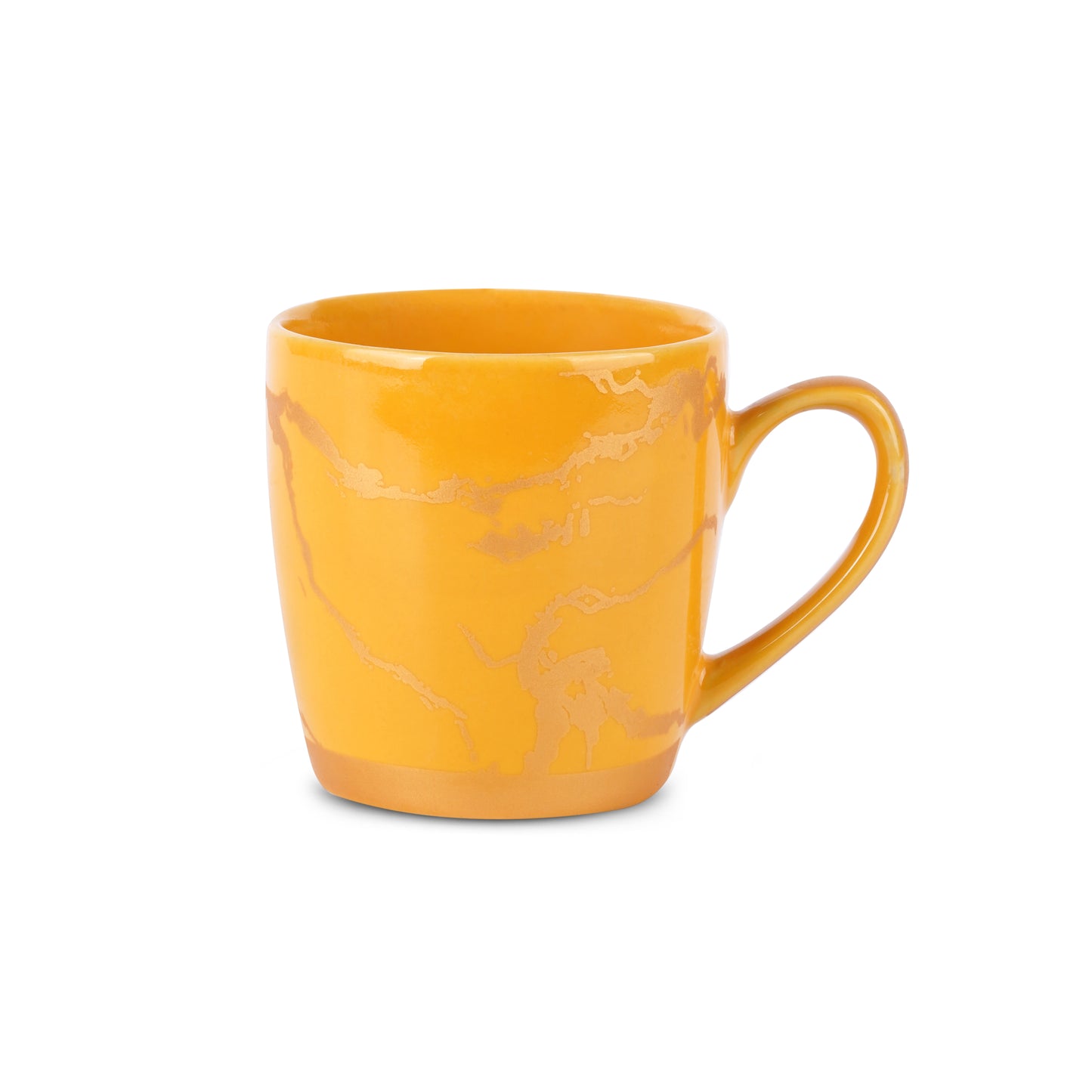 Yellow Cambridge Mug (Pack of 6, Metallic Design) My Store