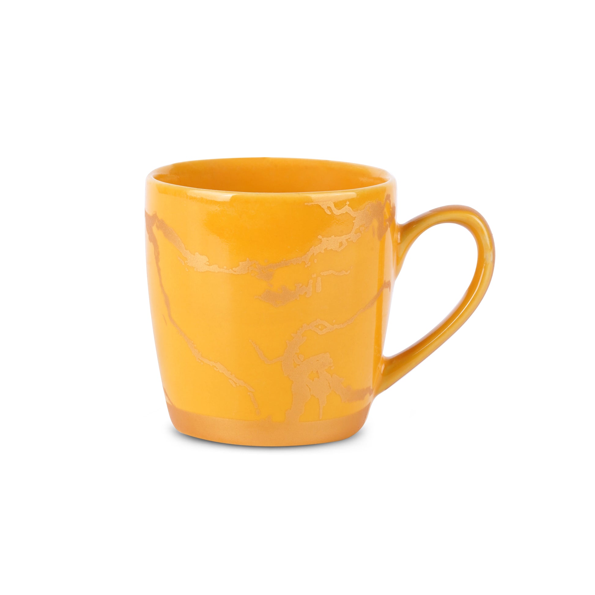 Yellow Cambridge Mug (Pack of 6, Metallic Design) My Store