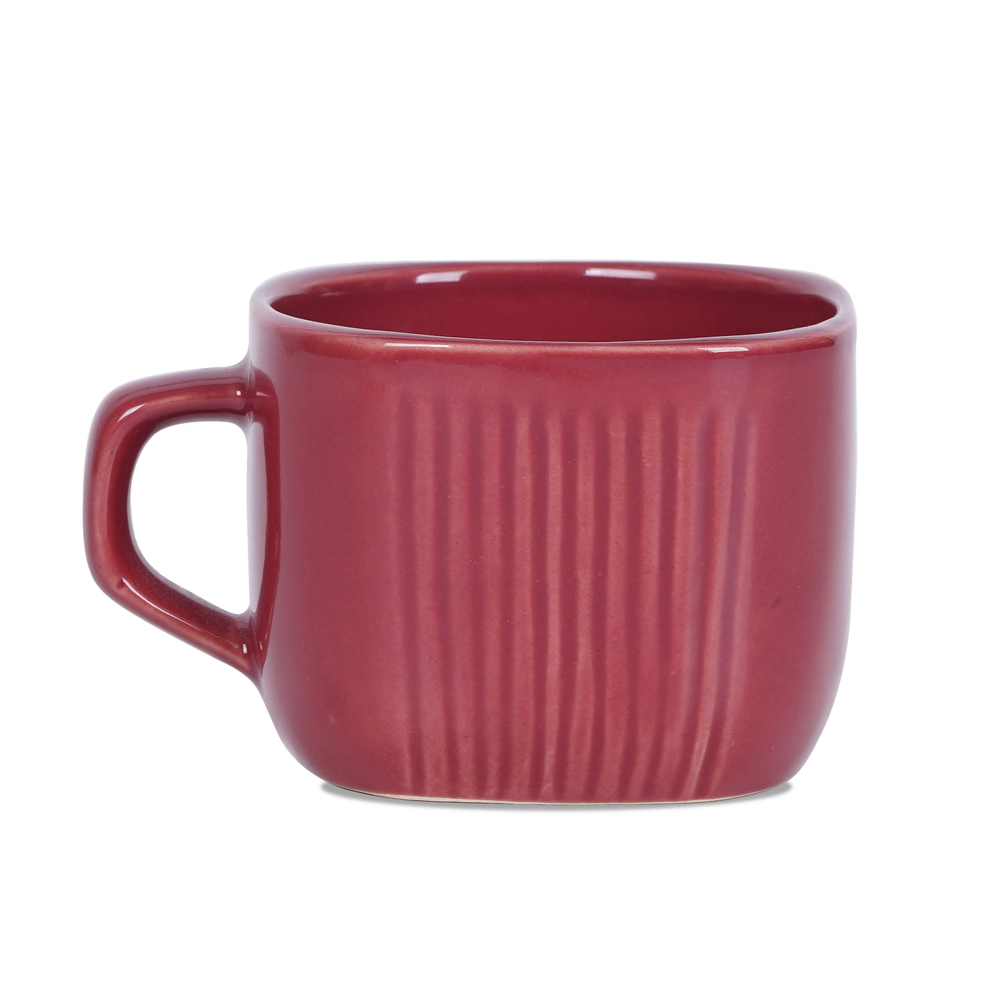 DATA Zen Coffee Mugs in Maroon, Set of 6 My Store