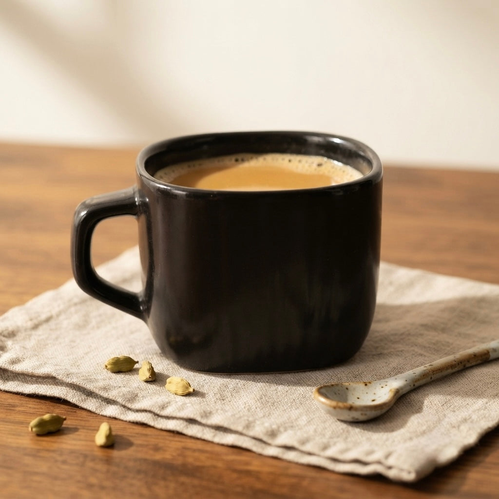 DATA Zen Coffee Mugs in Black, Set of 6 My Store