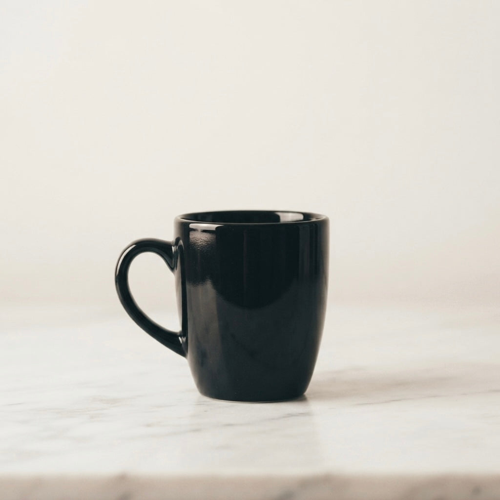 DATA Opera Mug in Black, Set of 6 Dandy Lines by DATA