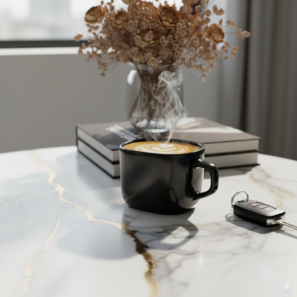 DATA Zen Coffee Mugs in Black, Set of 6 My Store