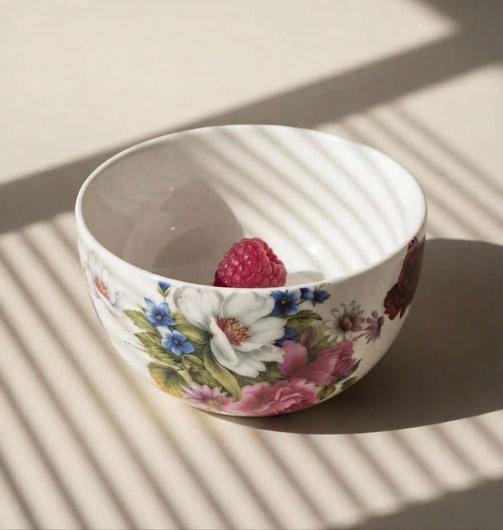 English Rose Veg Bowls, Pack of 6