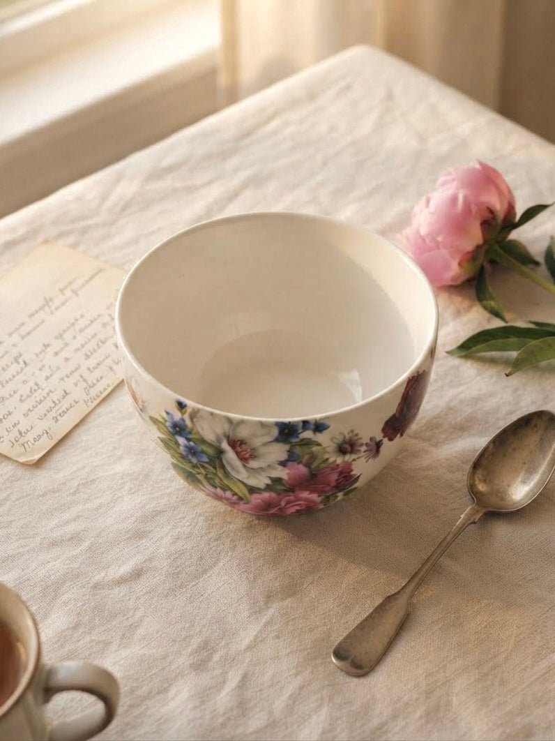 English Rose Veg Bowls, Pack of 6