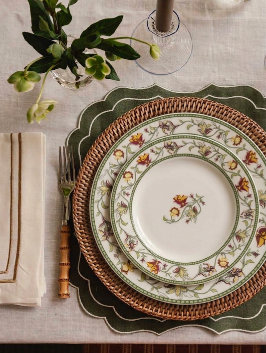 Heritage Dinner Set (Floral, Fine Bone China, 20 Piece Set)