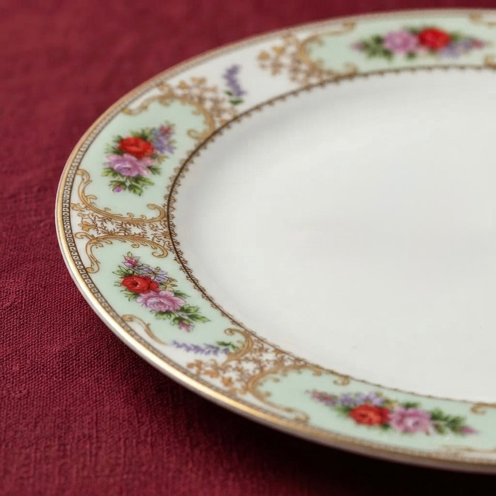 Jaipur Gold Full Dinner Plates, Set of 2 (Pure Gold)