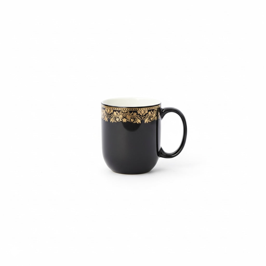 Lila Mug in Black & Gold tea cup set -Dandy Lines My Store