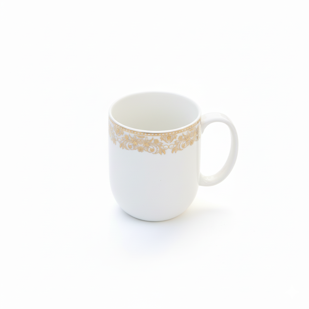 Dandy Lines Lila Mug in White & Gold -tea set My Store