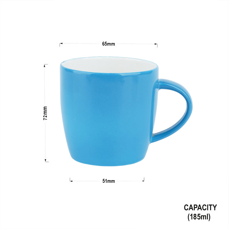 New Ray Medium in Blue, Orange, Yellow-stylish coffee mug