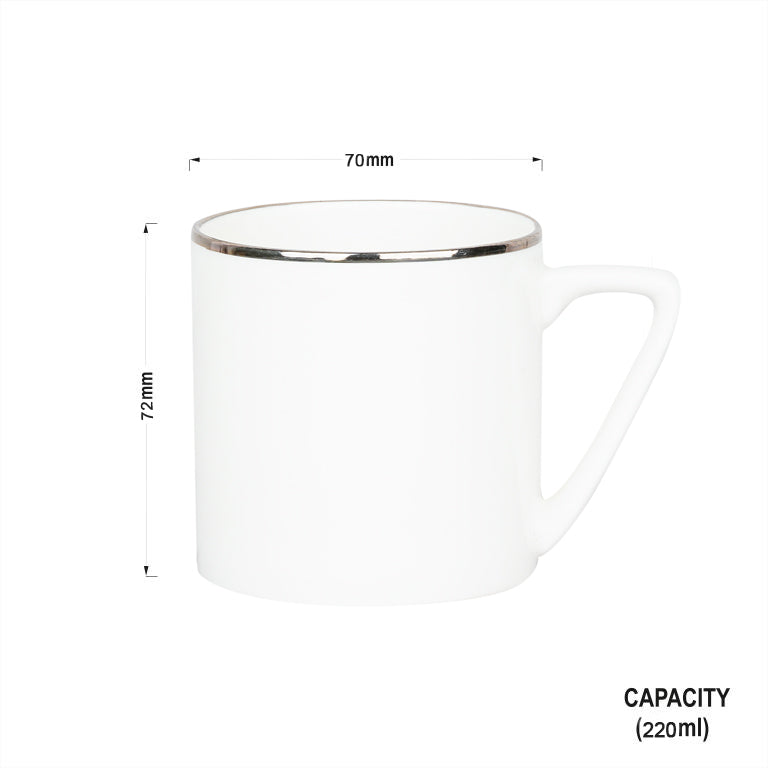 Puja Medium Coffee Mugs in Platinum-stylish