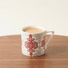 Puja Madrid Red and White (Coffee Mugs, Pack of 6) My Store