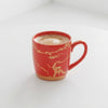 Red Cambridge Mug with Metallic Design My Store