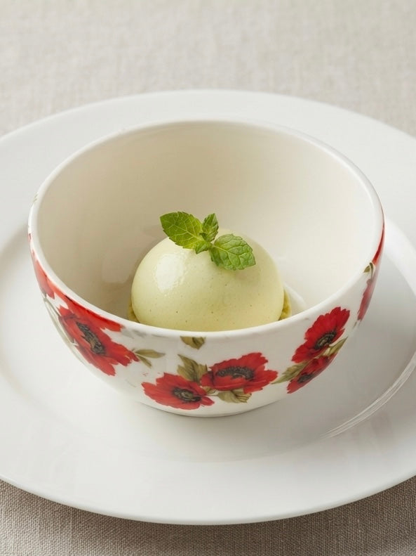 Red Poppy Veg Bowls, Pack of 6