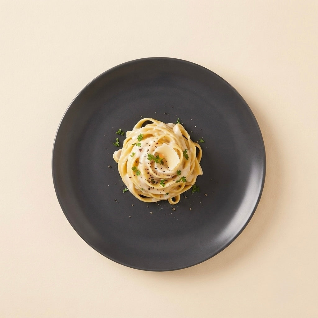 Grey Matt Ceramic Sattva Full Plates with elegant matte grey finish and minimalist round design