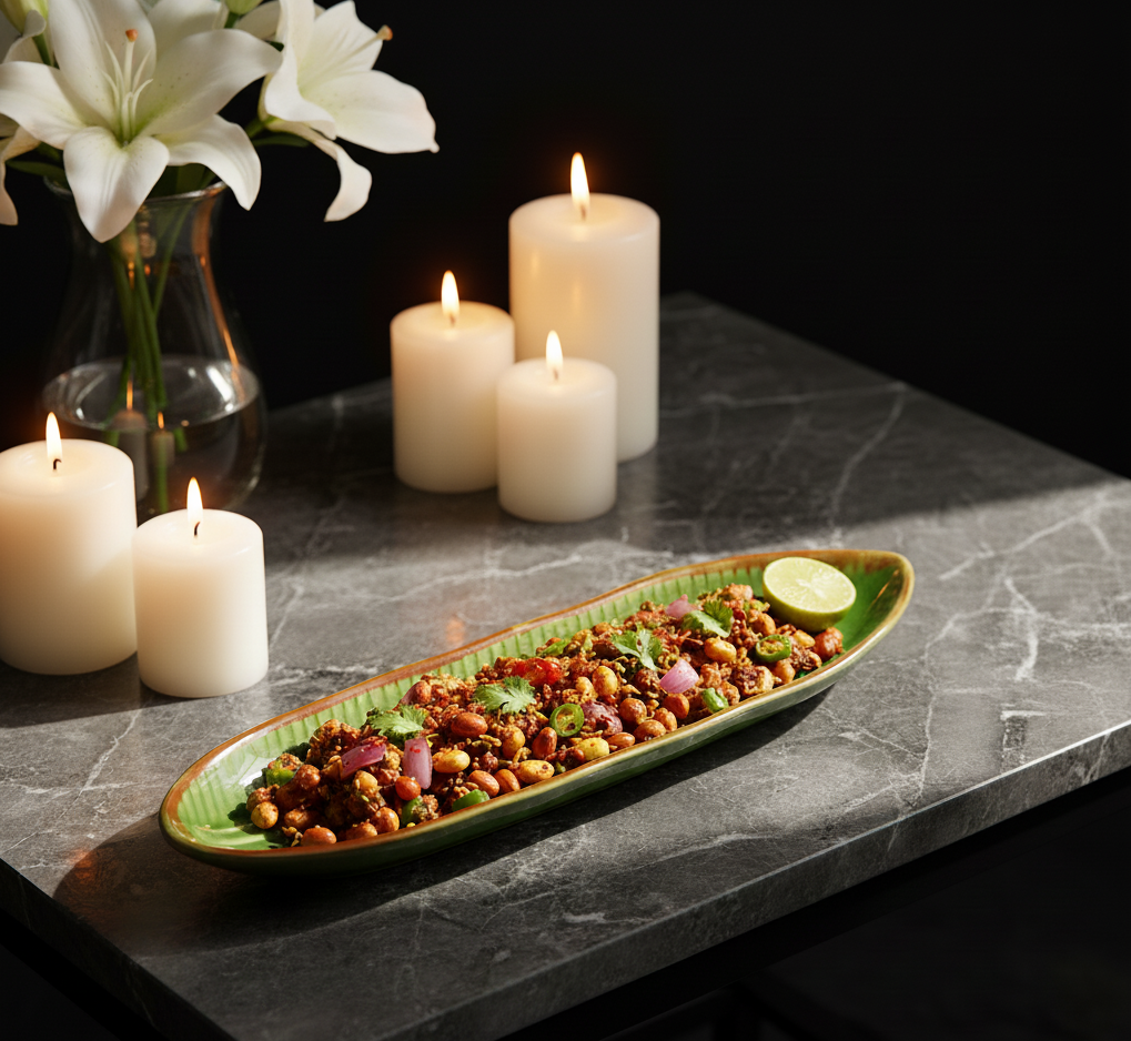 Medium Green Fern Platters (Pack of 2, Green) My Store