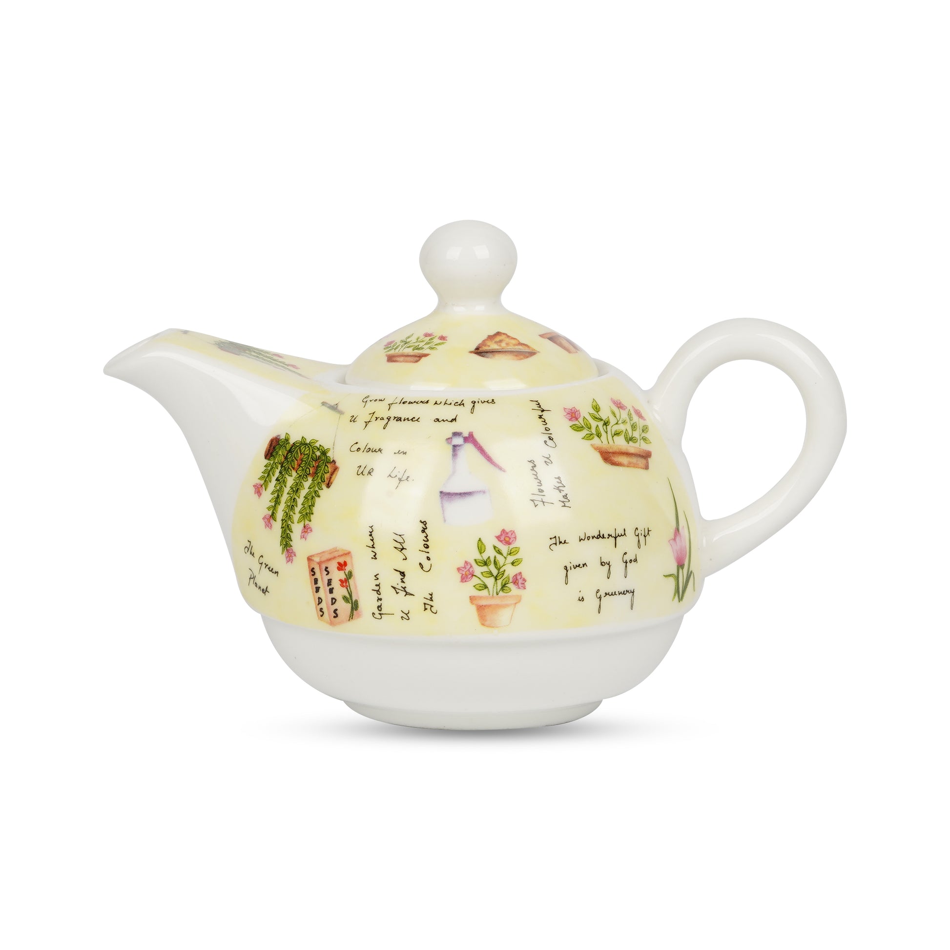 Tea for One Garden It in Yellow-collection tea cup My Store