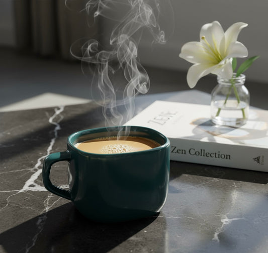 DATA Zen Coffee Mugs in Dark Green, Set of 6 My Store